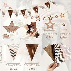 Rose Gold Hen Party Decorations Set with Bride to Be Balloons