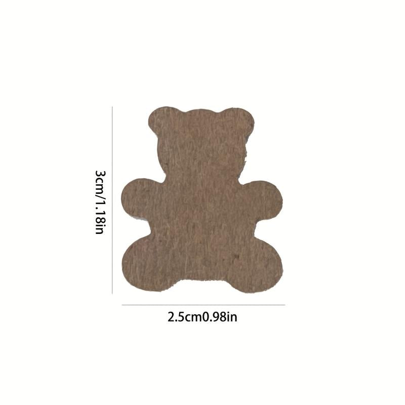 Teddy Bear Birthday Confetti & Brown Bear Shaped Baby Shower Decoration