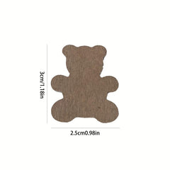 Teddy Bear Birthday Confetti & Brown Bear Shaped Baby Shower Decoration