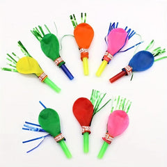 20pcs Whistle Golden Silk Balloon Party Supplies