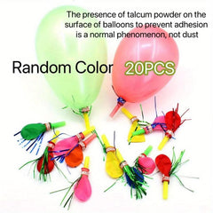 20pcs Whistle Golden Silk Balloon Party Supplies