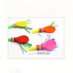 20pcs Whistle Golden Silk Balloon Party Supplies