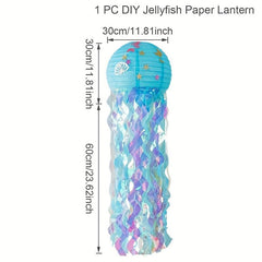 Hanging Jellyfish Lanterns Mermaid Party Supplies Under The Sea Theme Decor