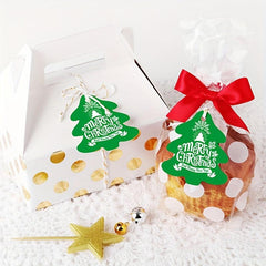 Christmas Decoration Red Green Hanging Sign Small Card Rope