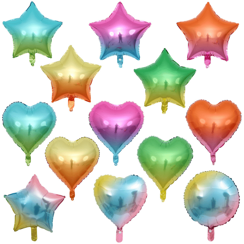 1pc 45 72 Cm Gradient Macaron Balloon Rainbow Party Foil Balloons