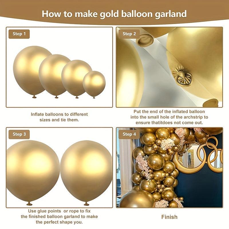 100pcs Solid Balloon Garland Kit Birthday Party Decoration