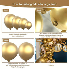 100pcs Solid Balloon Garland Kit Birthday Party Decoration