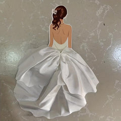 1pc Goddess Silk Gauze Dress Back View Insert 25x15cm