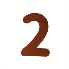 Felt Coffee Non woven Fabric Numbers Birthday Decoration