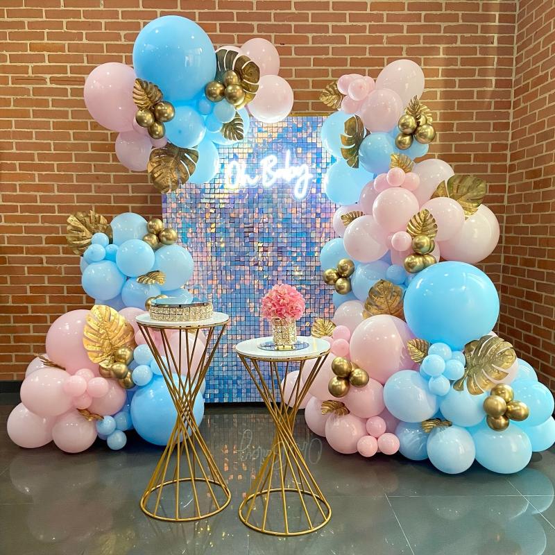 Gender Reveal Balloon Arch Pink & Garland Kit Pastel Party Decoration