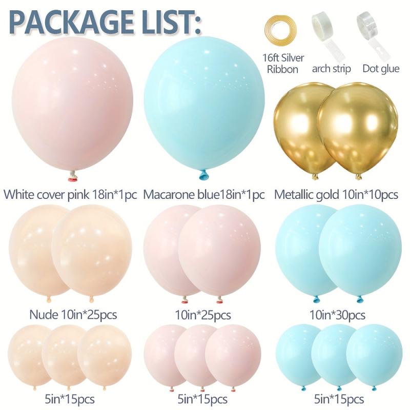 Gender Reveal Balloon Arch Pink & Garland Kit Pastel Party Decoration