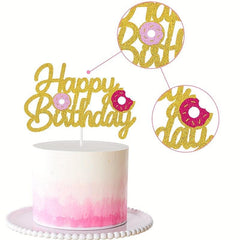 Sparkly Cake Topper Birthday Party Decor Supplies