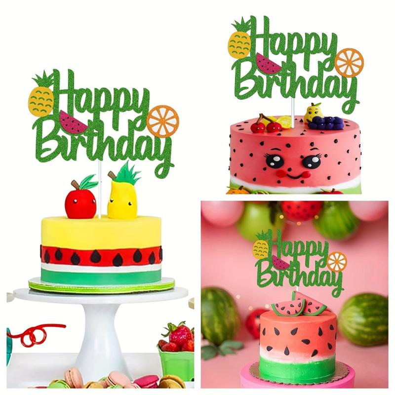 Sparkly Cake Topper Birthday Party Decor Supplies