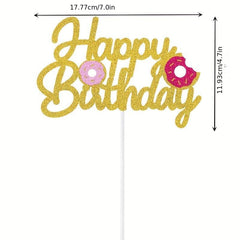 Sparkly Cake Topper Birthday Party Decor Supplies