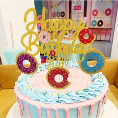 Sparkly Cake Topper Birthday Party Decor Supplies