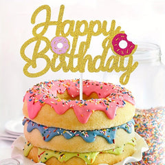 Sparkly Cake Topper Birthday Party Decor Supplies