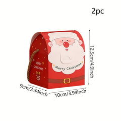 2pcs Christmas Gift Boxes Holiday Party Supplies
