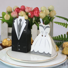 European Style Wedding Candy Box Party Gift Set for Bride and Groom