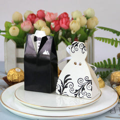 European Style Wedding Candy Box Party Gift Set for Bride and Groom