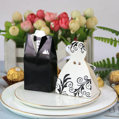 European Style Wedding Candy Box Party Gift Set for Bride and Groom