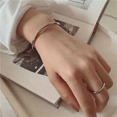 Wave Pattern Open Bracelet Light Personalized
