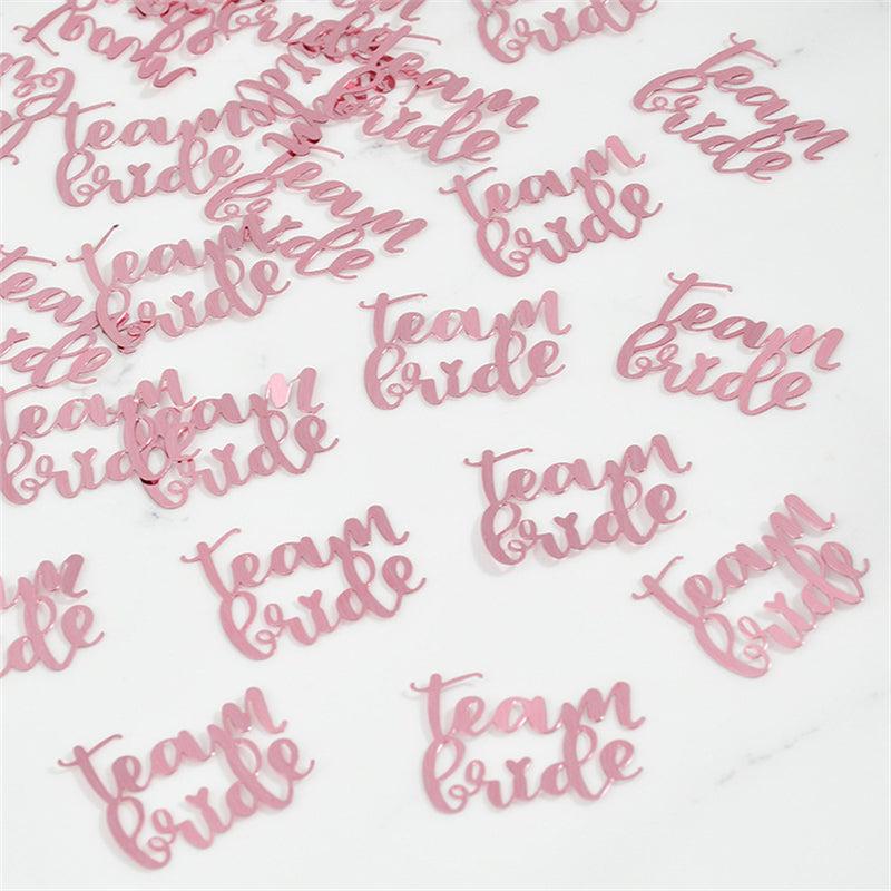 15g Rose Golden Team Bride Heart Round Confetti Hen Party Decor