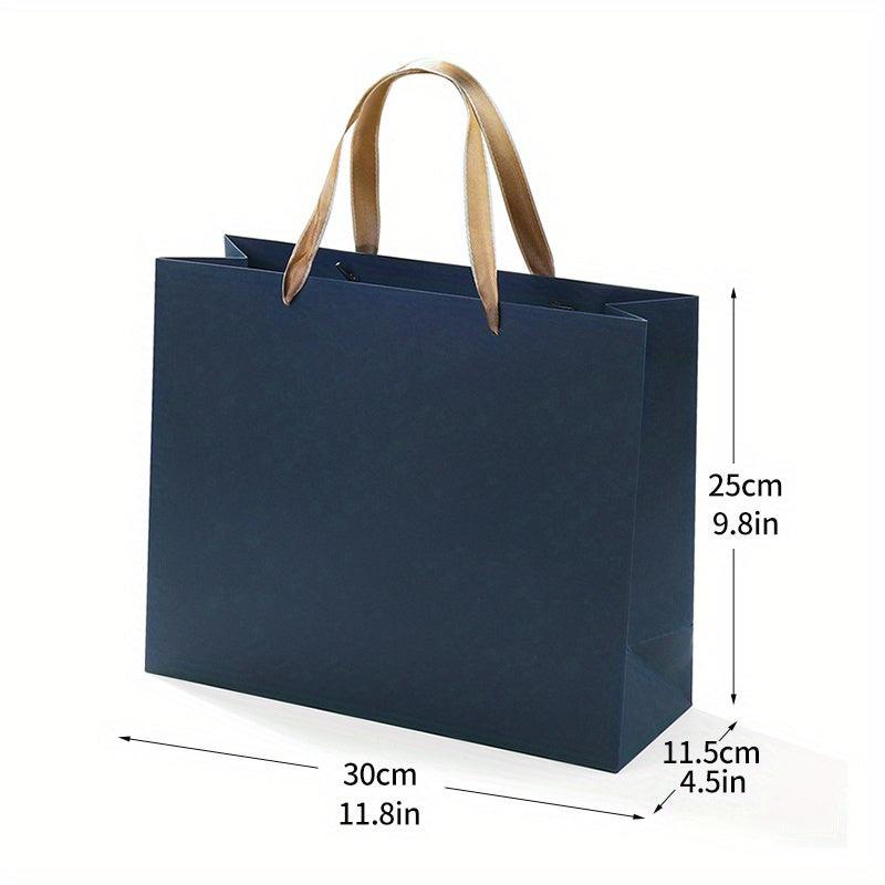 10pcs Party Drawstring Gift Bag Paper with Comfortable Handle