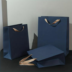 10pcs Party Drawstring Gift Bag Paper with Comfortable Handle
