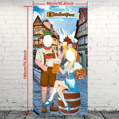 Beer Party Banner Hanging Cloth Outdoor Photo Background Props