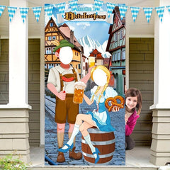 Beer Party Banner Hanging Cloth Outdoor Photo Background Props