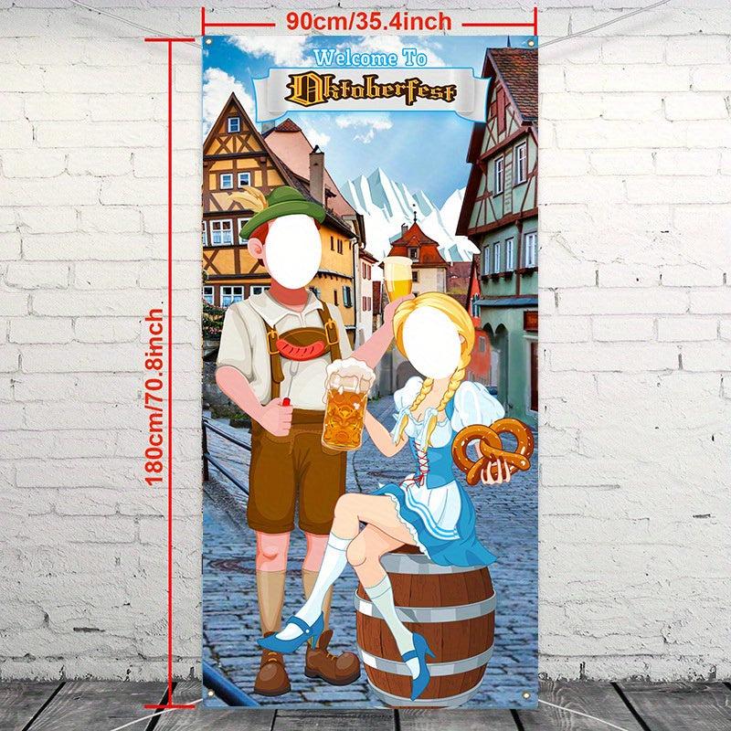 Beer Party Banner Hanging Cloth Outdoor Photo Background Props