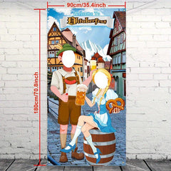 Beer Party Banner Hanging Cloth Outdoor Photo Background Props