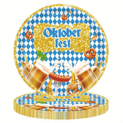 Beer Party Tableware & Checkered Plates Holiday Supplies