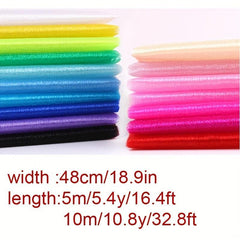 Snow Crystal Organza Yarn for Wedding Party DIY Decor