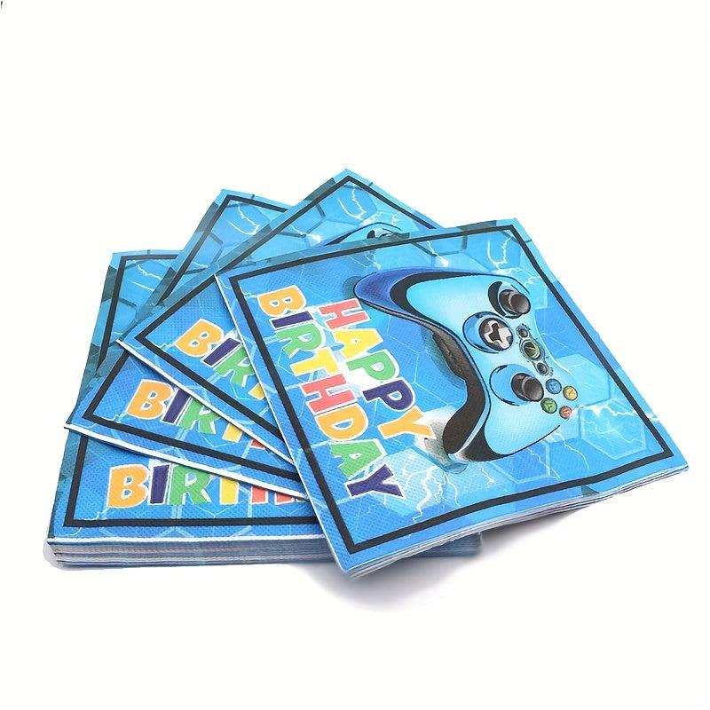 Video Game Party Tableware Set for 24 Guests