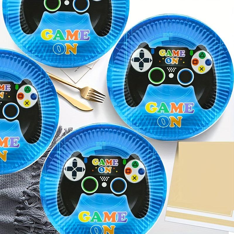 Video Game Party Tableware Set for 24 Guests