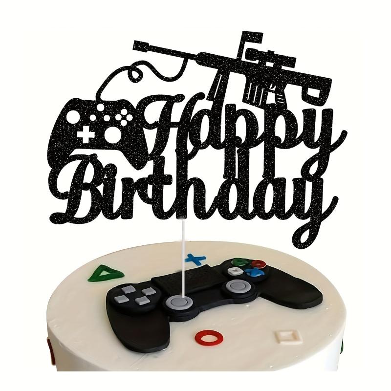 Video Game Gun Gamepad Cake Topper