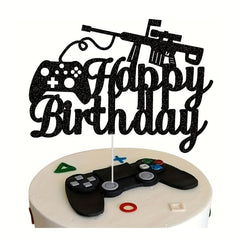 Video Game Gun Gamepad Cake Topper