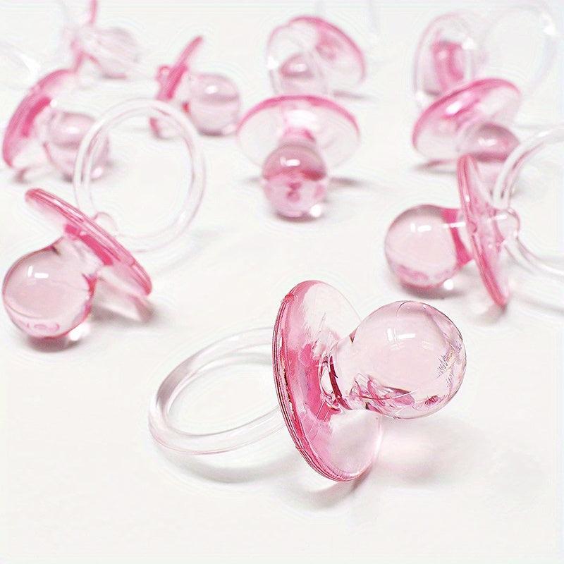 12pcs Acrylic Pacifiers 6 2 5in Gender Reveal Party Decorations