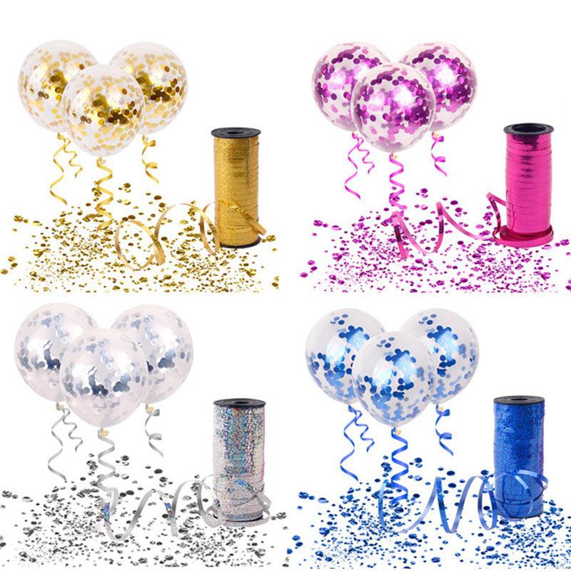 100 yds Laser Balloon Ribbon for Gift Wrapping & Party Decor