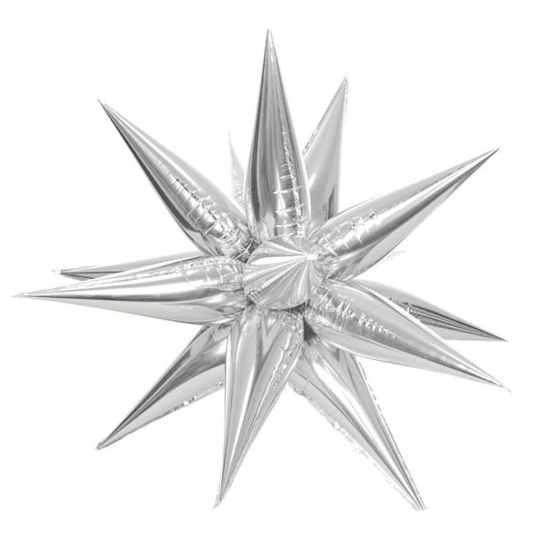 12pcs Explosion Star Balloons for DIY Birthday Wedding Decorations
