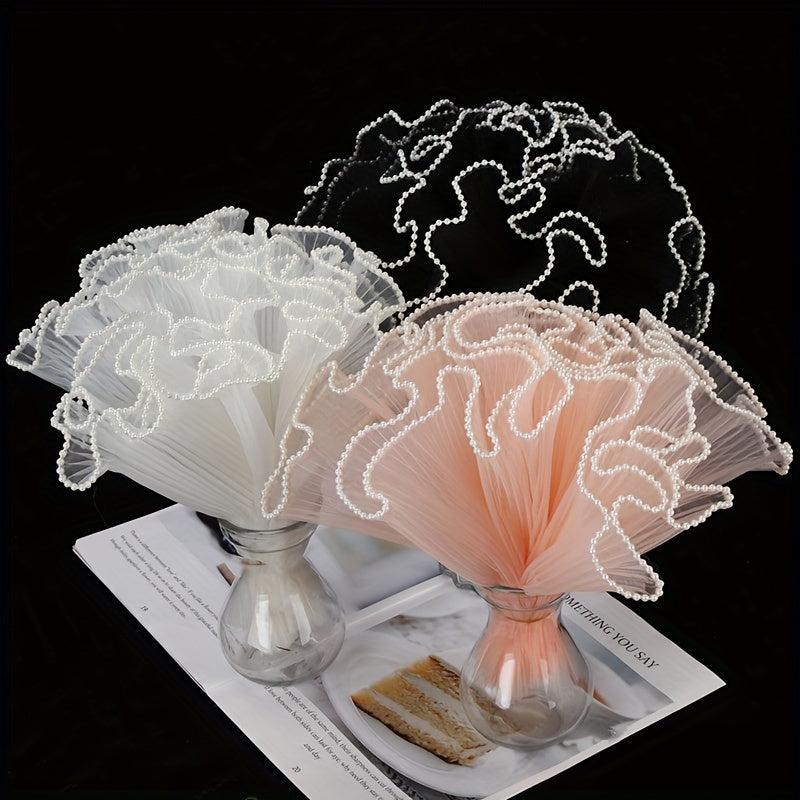 LED Flower Bouquet Wrapper Tulle Roll Wedding Ribbon Decor