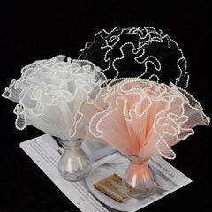 LED Flower Bouquet Wrapper Tulle Roll Wedding Ribbon Decor