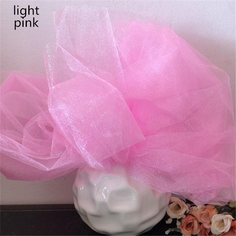 Sheer Crystal Organza Tulle Roll for Party Decoration