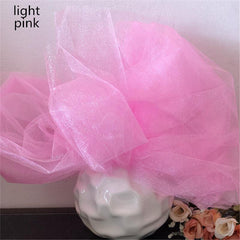 Sheer Crystal Organza Tulle Roll for Party Decoration