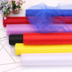 Sheer Crystal Organza Tulle Roll for Party Decoration