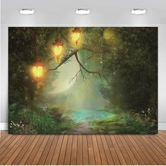 Magical Fairy Forest Background for Photography 36x152 Spring