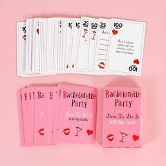 52pcs Bachelorette Party Dare Card Game - Fun Hen Night Bar Supplies