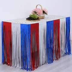 Rain Curtain Table Skirt for Parties Dustproof Easy Set Up