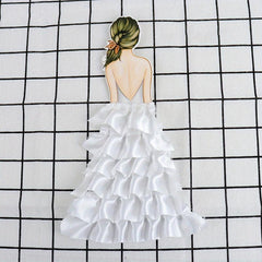 Goddess Head Cake Topper Card Cake Decoration